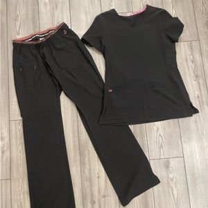 Heartandsoul black scrubs